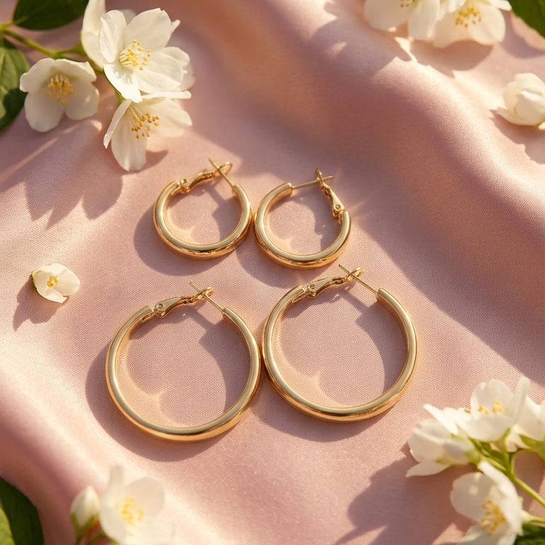 Luxury Gold hoop Earrings