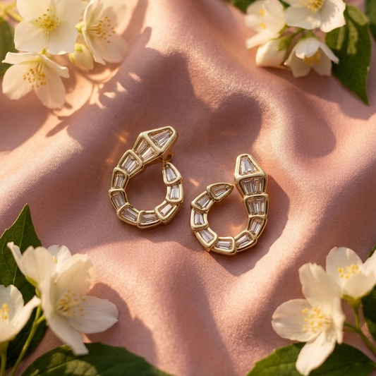 Ealegant Open Hoop korean Earrings