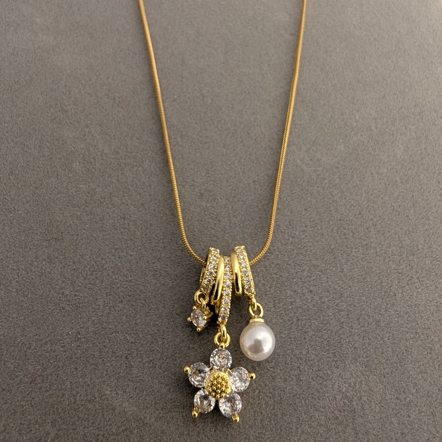 Floral charms royal necklace