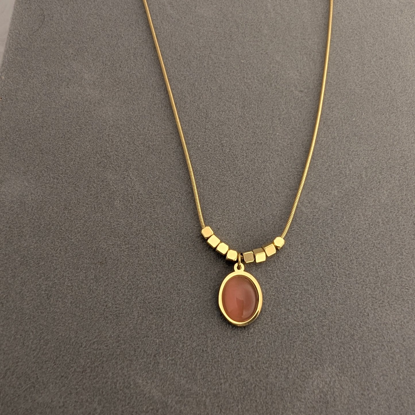 Blush Glow pendant chain