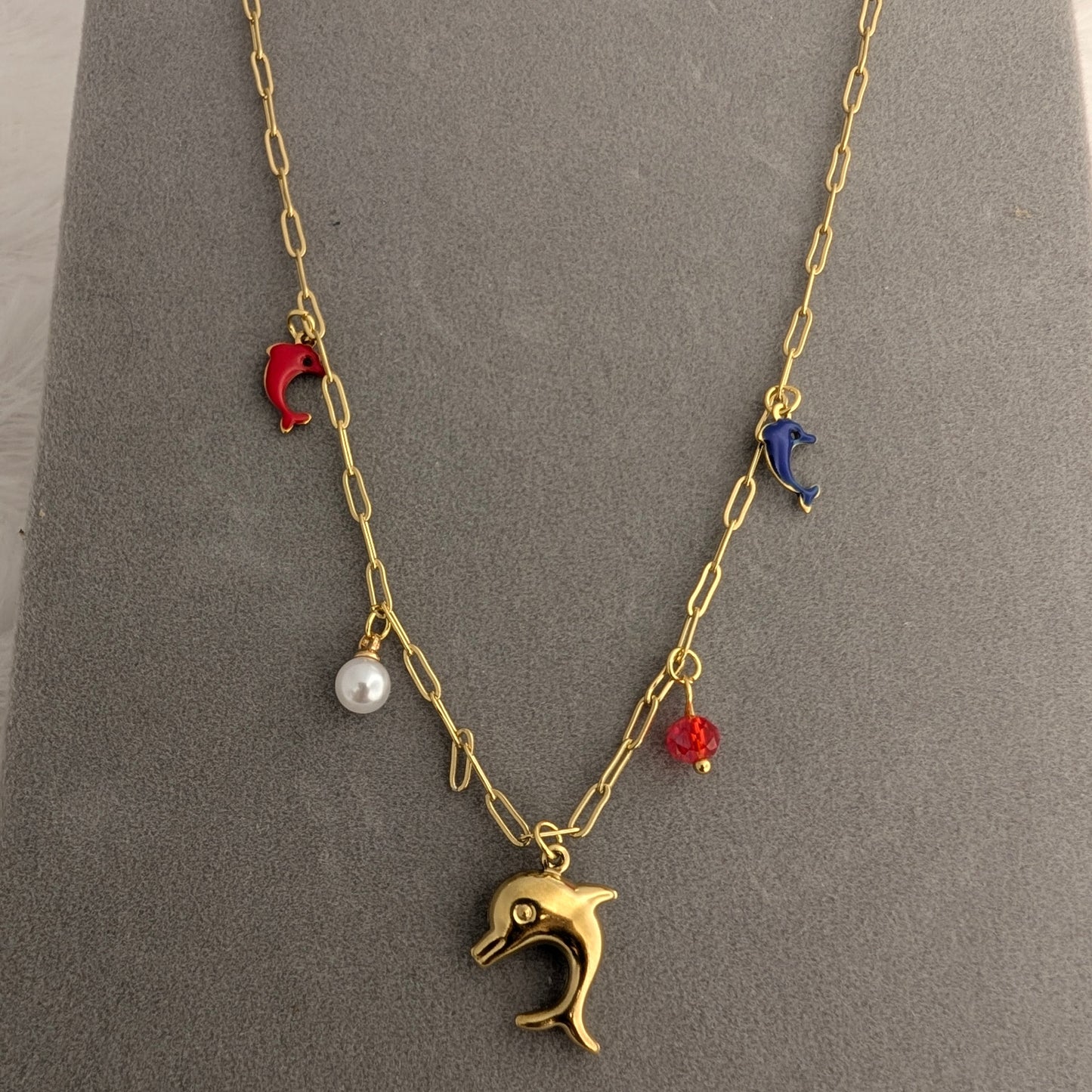 Ocean Dolphine Charm Necklace