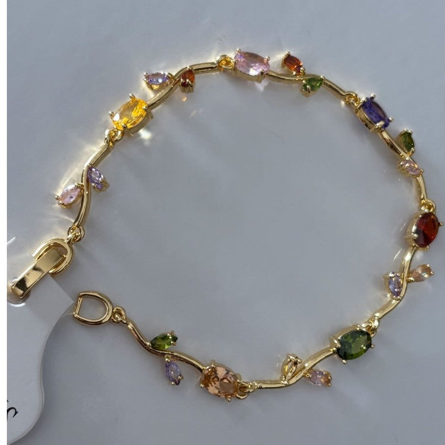 Multi colour tulip luxe bracelet small