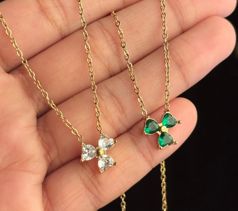 Trio petal pinterest inspired necklace