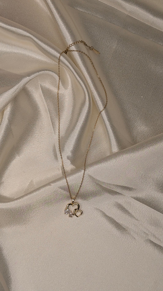 Antitarnish double heart chain