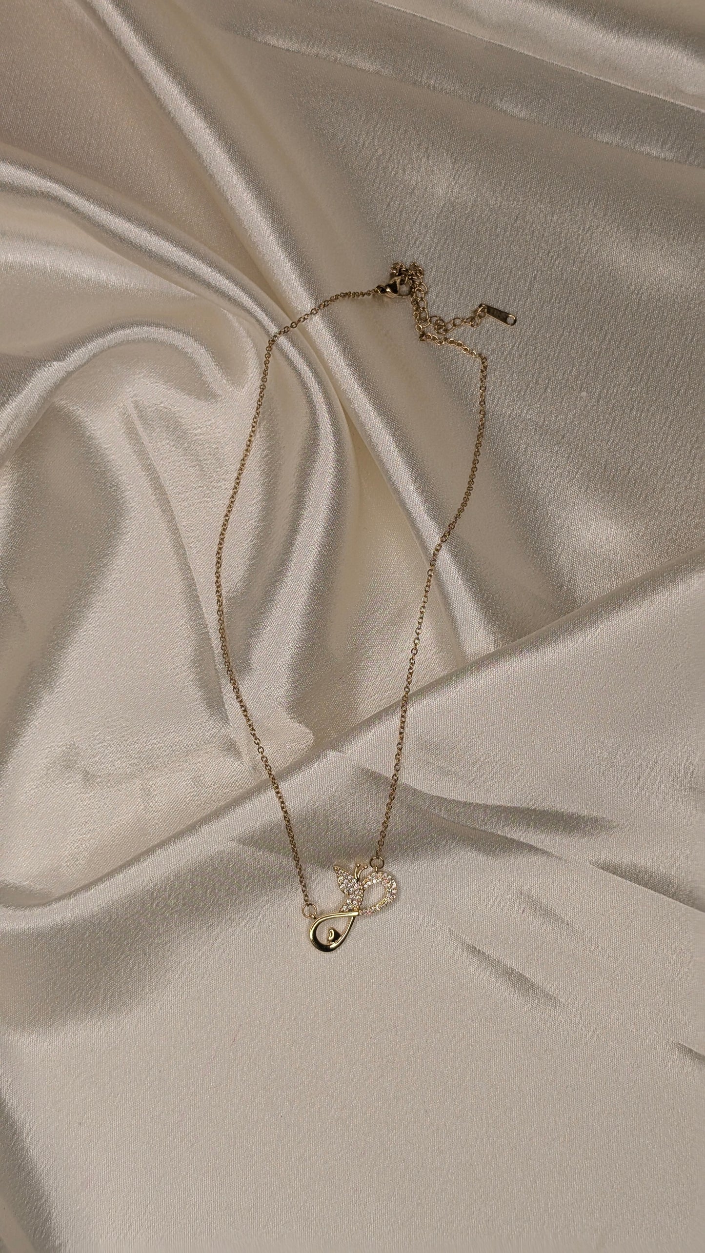 Antitarnish infinity stones pendant chain