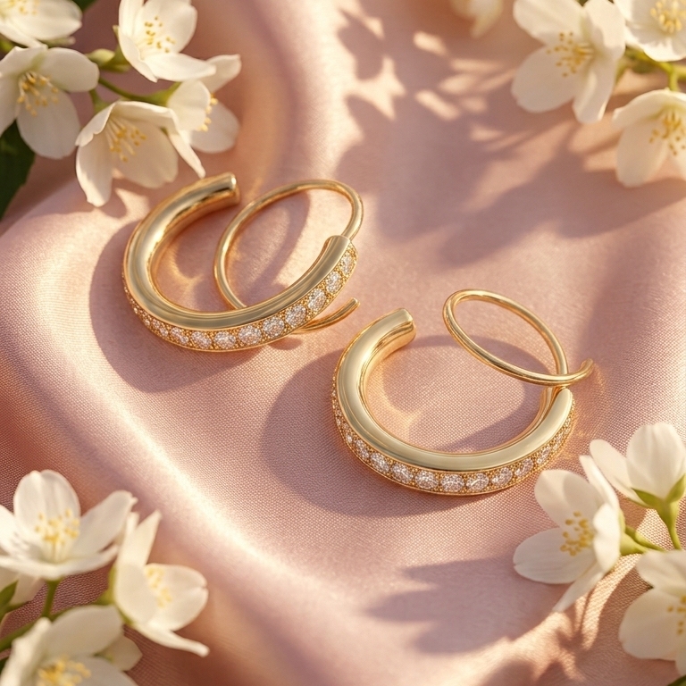 Luxe Gold Hoop Earrings