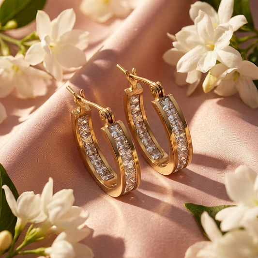 Classic Round Gold Hoop Earrings