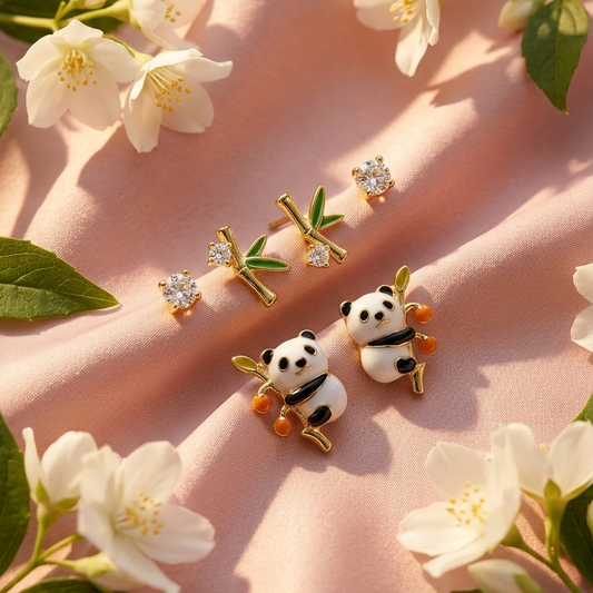 Elegant Floral Crysta lDrop Earrings
