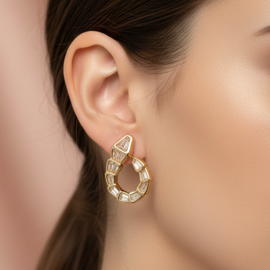 Ealegant Open Hoop korean Earrings