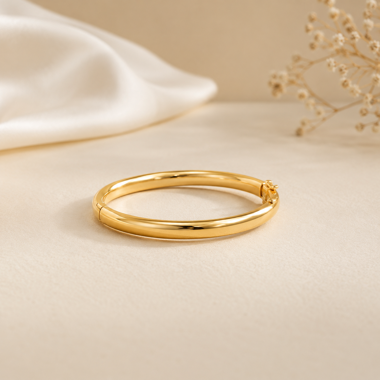 Gold Plain Small Size Kada
