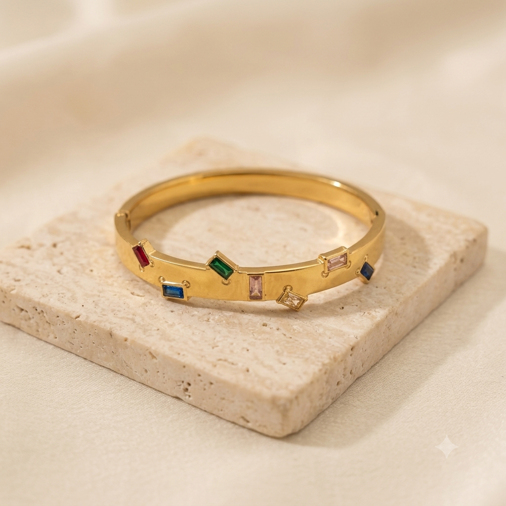 Colourfull Gem stone Kada