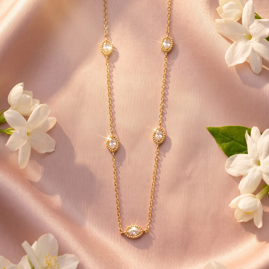 Dainty Marquise Necklace