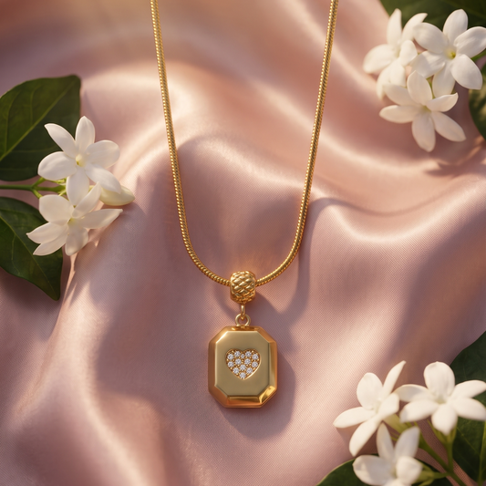 Love symbol lock chain
