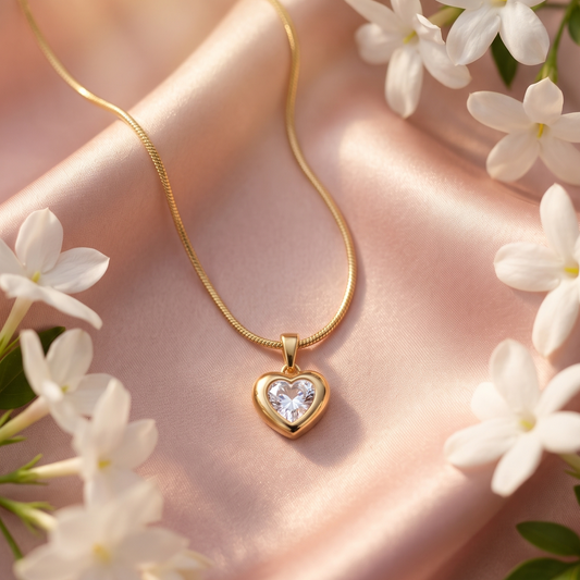 Heart Pendant Minimal Chain