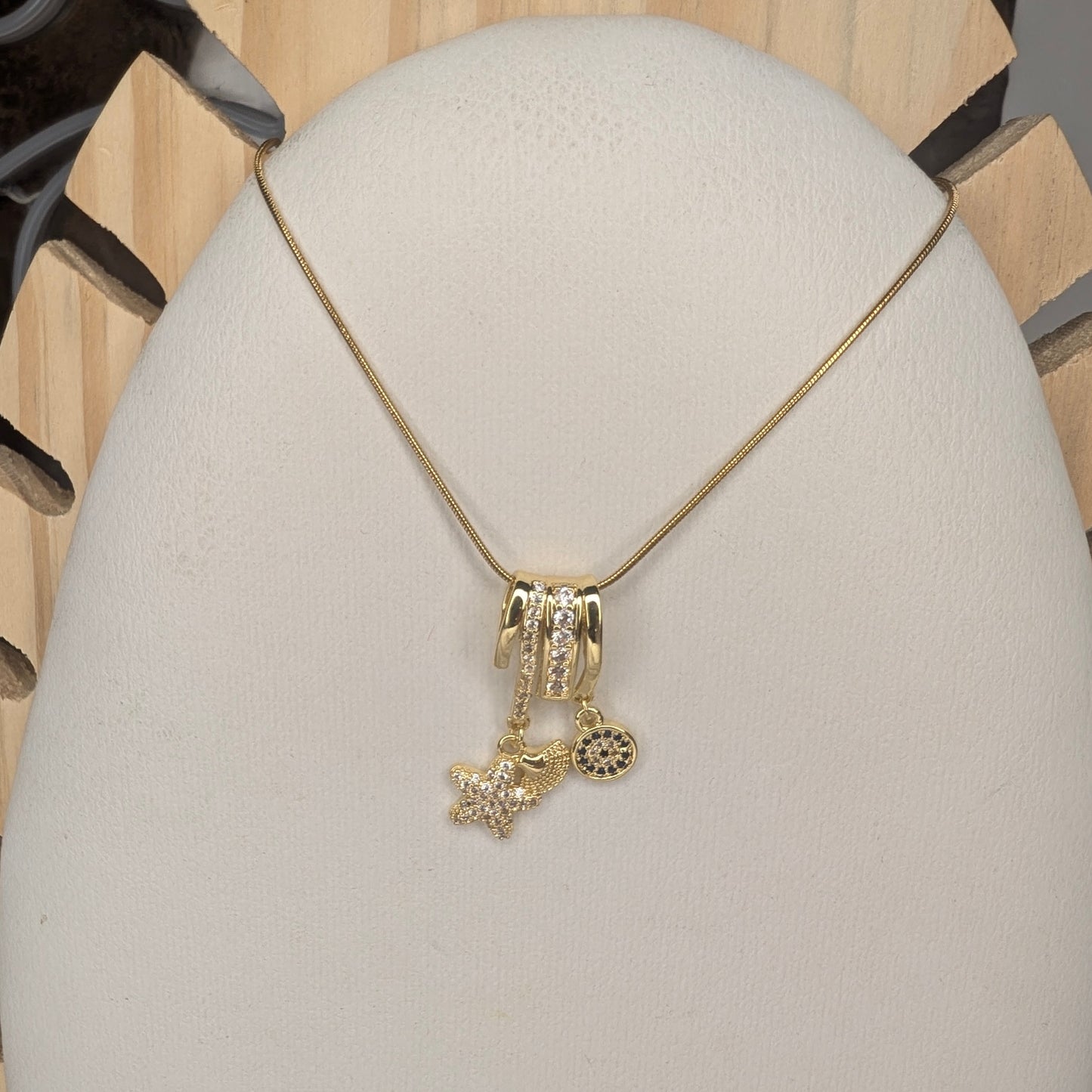 Mini Charm Solitaire chain
