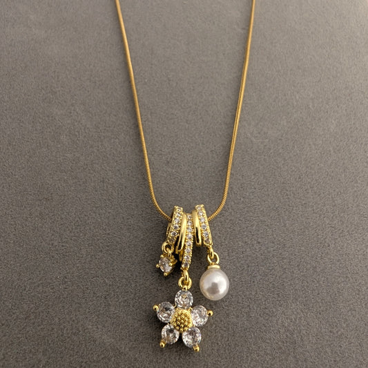 Floral charms royal necklace