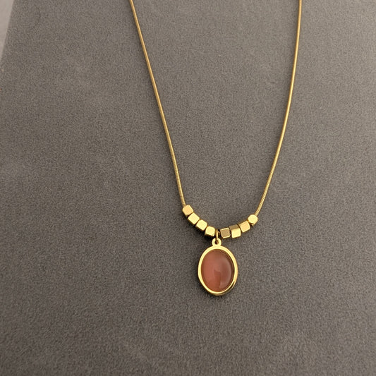 Blush Glow pendant chain