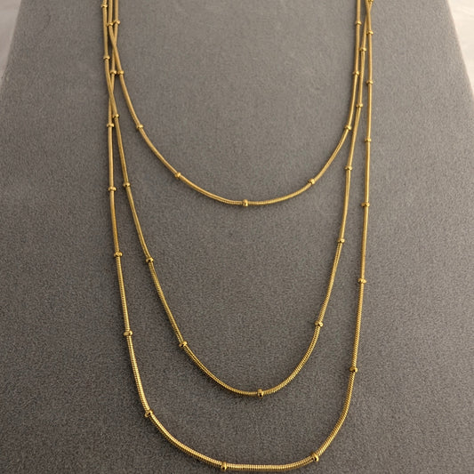 Three layered ball chain