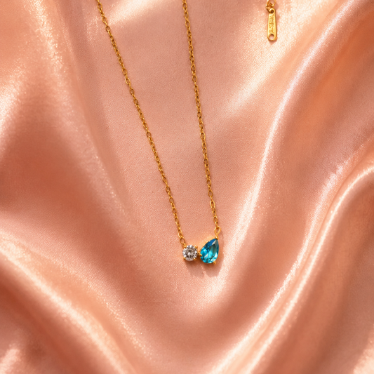 Aqua Blue Dainty Chain