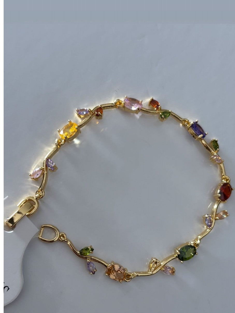 Multi colour tulip luxe bracelet small