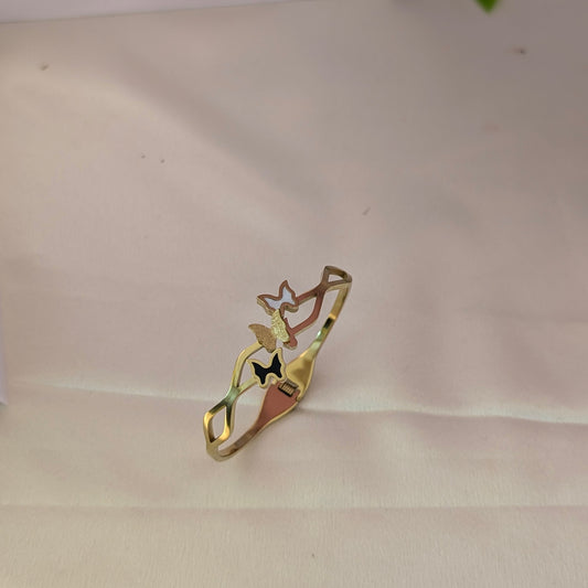 Antitarnish simple trio butterfly kada