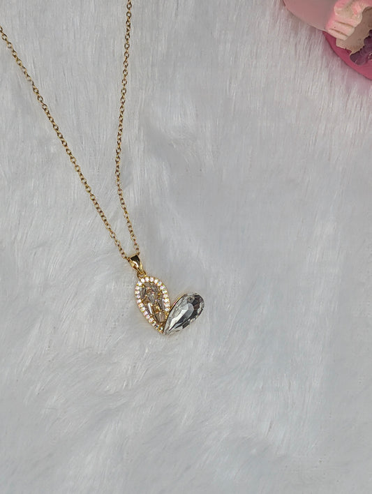 Minimal Heart Pendant Chain – Anti-Tarnish Daily Wear