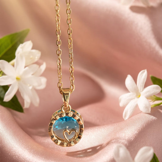 Aqua water dollar with heart